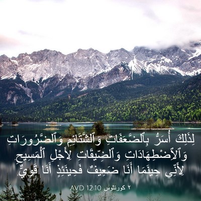 Picture 03 - ٢ كورنثوس 12:10 AVD - لِذَلِكَ أُسَرُّ - Bible Verse Picture