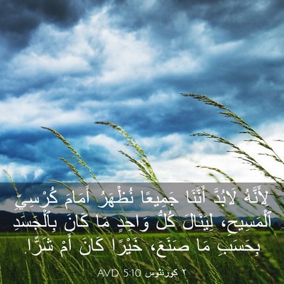 Picture 03 - ٢ كورنثوس 5:10 AVD - لِأَنَّهُ لَابُدَّ - Bible Verse Picture