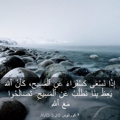 Picture 03 - ٢ كورنثوس 5:20 AVD - إِذًا نَسْعَى كَسُفَرَاءَ - Bible Verse Picture