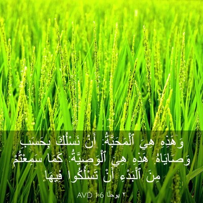 Picture 03 - ٢ يوحنَّا 1:6 AVD - وَهَذِهِ هِيَ - Bible Verse Picture