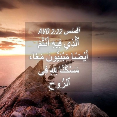 Picture 04 - أفَسُس 2:22 AVD - ٱلَّذِي فِيهِ أَنْتُمْ - Bible Verse Picture