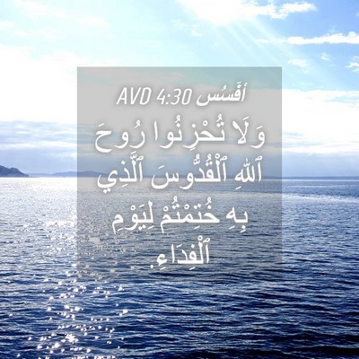 Picture 04 - أفَسُس 4:30 AVD - وَلَا تُحْزِنُوا رُوحَ - Bible Verse Picture