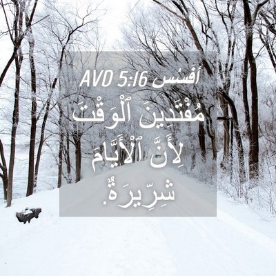 Picture 04 - أفَسُس 5:16 AVD - مُفْتَدِينَ ٱلْوَقْتَ - Bible Verse Picture