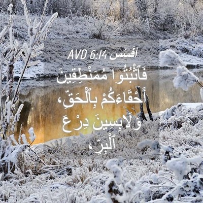 Picture 04 - أفَسُس 6:14 AVD - فَٱثْبُتُوا مُمَنْطِقِينَ - Bible Verse Picture
