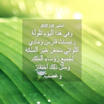 Picture 04 - أَسْتِير 1:18 AVD - وَفِي هَذَا ٱلْيَوْمِ - Bible Verse Picture