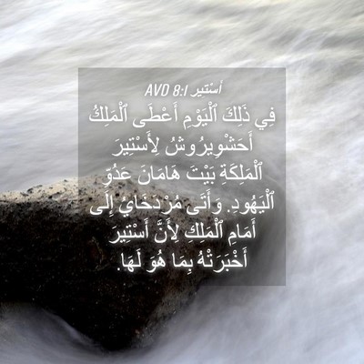 Picture 04 - أَسْتِير 8:1 AVD - فِي ذَلِكَ ٱلْيَوْمِ - Bible Verse Picture