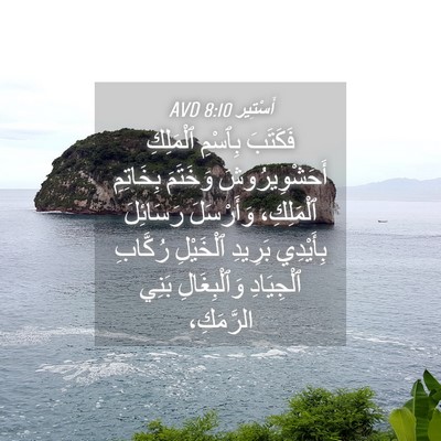 Picture 04 - أَسْتِير 8:10 AVD - فَكَتَبَ بِٱسْمِ - Bible Verse Picture