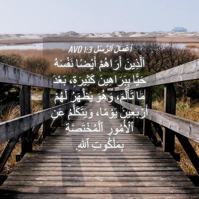 Picture 04 - أَعْمَالُ ٱلرُّسُلِ 1:3 AVD - اَلَّذِينَ أَرَاهُمْ - Bible Verse Picture