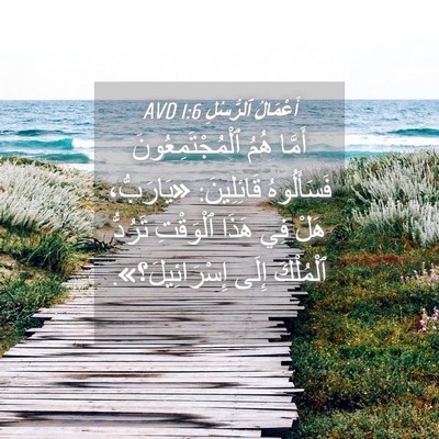 Picture 04 - أَعْمَالُ ٱلرُّسُلِ 1:6 AVD - أَمَّا هُمُ - Bible Verse Picture