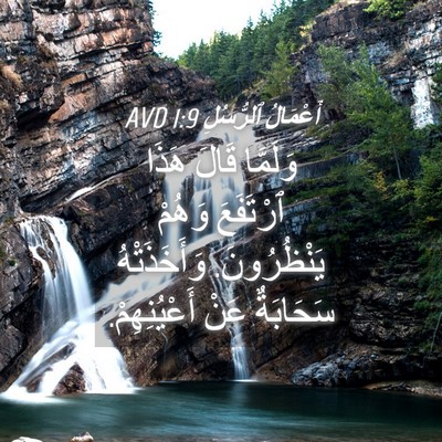 Picture 04 - أَعْمَالُ ٱلرُّسُلِ 1:9 AVD - وَلَمَّا قَالَ هَذَا - Bible Verse Picture
