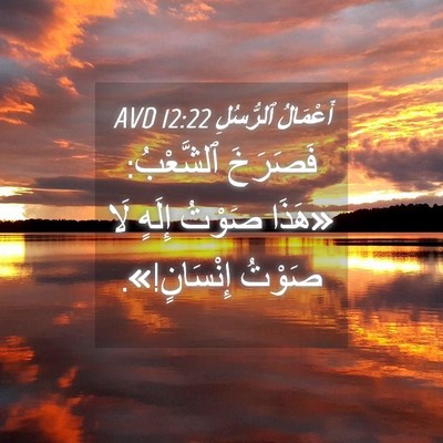 Picture 04 - أَعْمَالُ ٱلرُّسُلِ 12:22 AVD - فَصَرَخَ ٱلشَّعْبُ: «هَذَا - Bible Verse Picture
