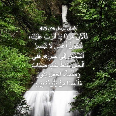 Picture 04 - أَعْمَالُ ٱلرُّسُلِ 13:11 AVD - فَٱلْآنَ هُوَذَا يَدُ - Bible Verse Picture