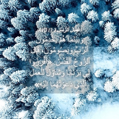 Picture 04 - أَعْمَالُ ٱلرُّسُلِ 13:2 AVD - وَبَيْنَمَا هُمْ - Bible Verse Picture