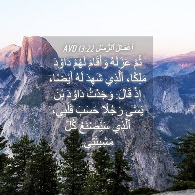 Picture 04 - أَعْمَالُ ٱلرُّسُلِ 13:22 AVD - ثُمَّ عَزَلَهُ وَأَقَامَ - Bible Verse Picture