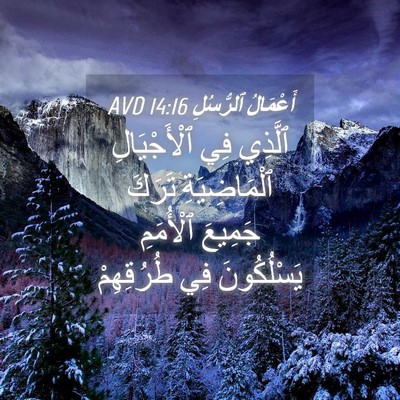 Picture 04 - أَعْمَالُ ٱلرُّسُلِ 14:16 AVD - ٱلَّذِي فِي ٱلْأَجْيَالِ - Bible Verse Picture