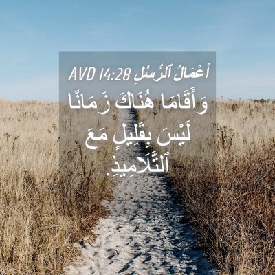 Picture 04 - أَعْمَالُ ٱلرُّسُلِ 14:28 AVD - وَأَقَامَا هُنَاكَ - Bible Verse Picture