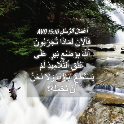 Picture 04 - أَعْمَالُ ٱلرُّسُلِ 15:10 AVD - فَٱلْآنَ لِمَاذَا - Bible Verse Picture