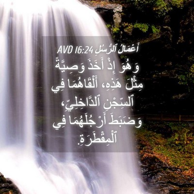 Picture 04 - أَعْمَالُ ٱلرُّسُلِ 16:24 AVD - وَهُوَ إِذْ أَخَذَ - Bible Verse Picture