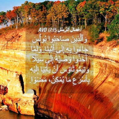 Picture 04 - أَعْمَالُ ٱلرُّسُلِ 17:15 AVD - وَٱلَّذِينَ صَاحَبُوا - Bible Verse Picture