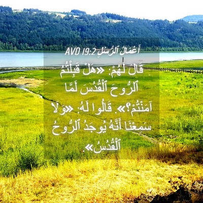 Picture 04 - أَعْمَالُ ٱلرُّسُلِ 19:2 AVD - قَالَ لَهُمْ: «هَلْ - Bible Verse Picture