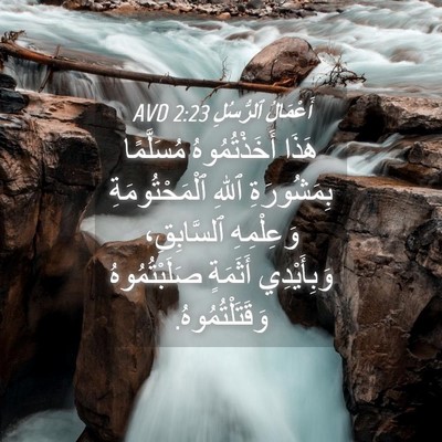 Picture 04 - أَعْمَالُ ٱلرُّسُلِ 2:23 AVD - هَذَا أَخَذْتُمُوهُ - Bible Verse Picture