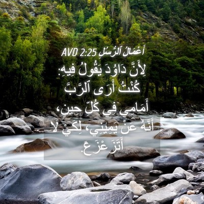 Picture 04 - أَعْمَالُ ٱلرُّسُلِ 2:25 AVD - لِأَنَّ دَاوُدَ يَقُولُ - Bible Verse Picture