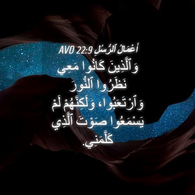 Picture 04 - أَعْمَالُ ٱلرُّسُلِ 22:9 AVD - وَٱلَّذِينَ كَانُوا مَعِي - Bible Verse Picture