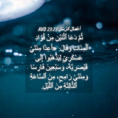 Picture 04 - أَعْمَالُ ٱلرُّسُلِ 23:23 AVD - ثُمَّ دَعَا ٱثْنَيْنِ مِنْ - Bible Verse Picture