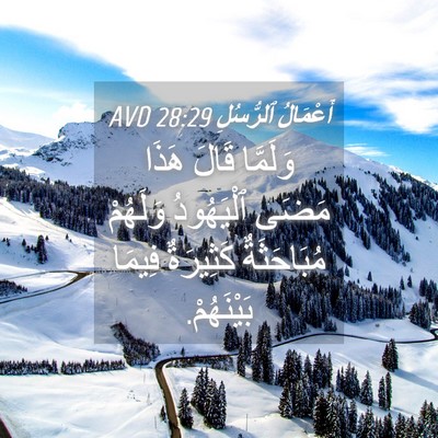 Picture 04 - أَعْمَالُ ٱلرُّسُلِ 28:29 AVD - وَلَمَّا قَالَ هَذَا مَضَى - Bible Verse Picture
