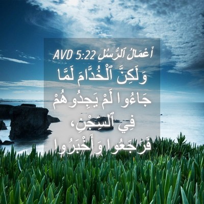 Picture 04 - أَعْمَالُ ٱلرُّسُلِ 5:22 AVD - وَلَكِنَّ ٱلْخُدَّامَ - Bible Verse Picture