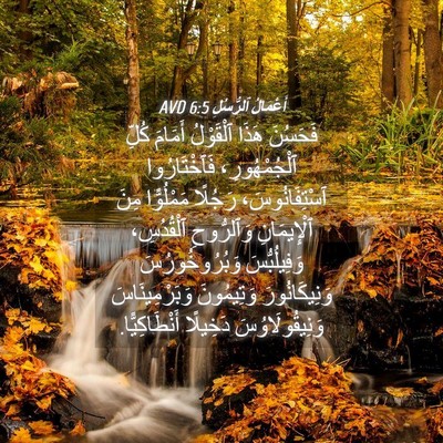 Picture 04 - أَعْمَالُ ٱلرُّسُلِ 6:5 AVD - فَحَسُنَ هَذَا ٱلْقَوْلُ - Bible Verse Picture
