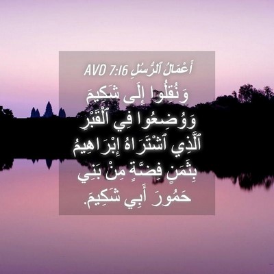 Picture 04 - أَعْمَالُ ٱلرُّسُلِ 7:16 AVD - وَنُقِلُوا إِلَى شَكِيمَ - Bible Verse Picture
