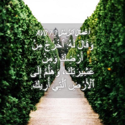 Picture 04 - أَعْمَالُ ٱلرُّسُلِ 7:3 AVD - وَقَالَ لَهُ: ٱخْرُجْ مِنْ - Bible Verse Picture