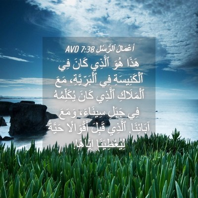 Picture 04 - أَعْمَالُ ٱلرُّسُلِ 7:38 AVD - هَذَا هُوَ ٱلَّذِي كَانَ - Bible Verse Picture