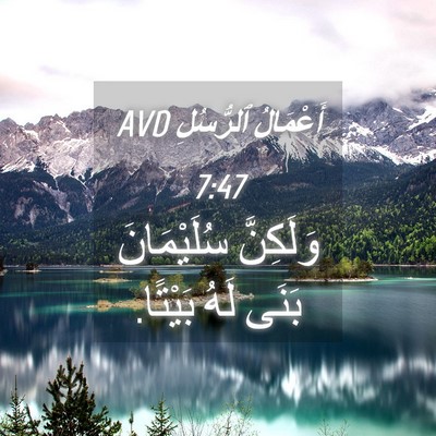 Picture 04 - أَعْمَالُ ٱلرُّسُلِ 7:47 AVD - وَلَكِنَّ سُلَيْمَانَ - Bible Verse Picture