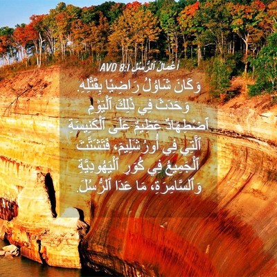 Picture 04 - أَعْمَالُ ٱلرُّسُلِ 8:1 AVD - وَكَانَ شَاوُلُ رَاضِيًا - Bible Verse Picture