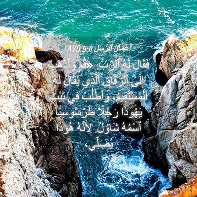 Picture 04 - أَعْمَالُ ٱلرُّسُلِ 9:11 AVD - فَقَالَ لَهُ ٱلرَّبُّ: - Bible Verse Picture