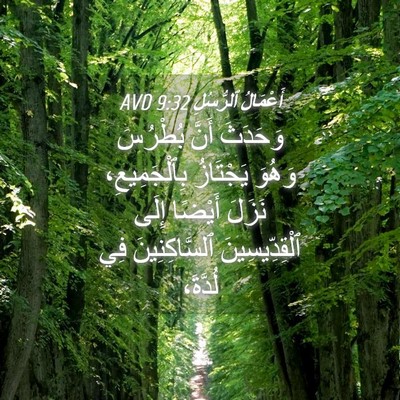 Picture 04 - أَعْمَالُ ٱلرُّسُلِ 9:32 AVD - وَحَدَثَ أَنَّ بُطْرُسَ - Bible Verse Picture