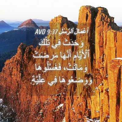 Picture 04 - أَعْمَالُ ٱلرُّسُلِ 9:37 AVD - وَحَدَثَ فِي تِلْكَ - Bible Verse Picture