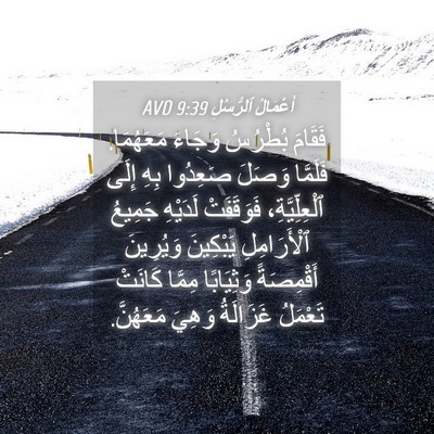 Picture 04 - أَعْمَالُ ٱلرُّسُلِ 9:39 AVD - فَقَامَ بُطْرُسُ وَجَاءَ - Bible Verse Picture