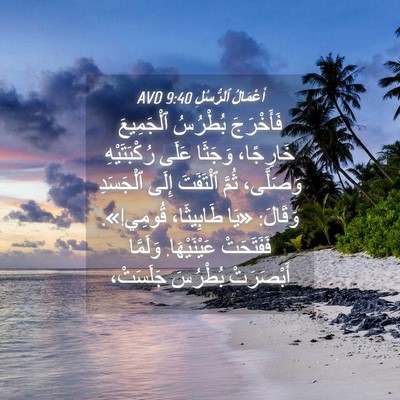 Picture 04 - أَعْمَالُ ٱلرُّسُلِ 9:40 AVD - فَأَخْرَجَ بُطْرُسُ - Bible Verse Picture