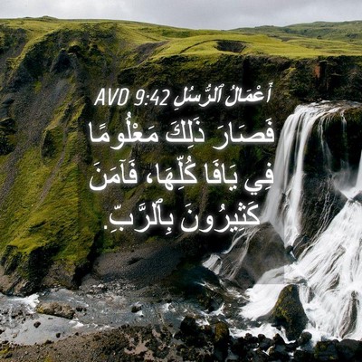 Picture 04 - أَعْمَالُ ٱلرُّسُلِ 9:42 AVD - فَصَارَ ذَلِكَ مَعْلُومًا - Bible Verse Picture