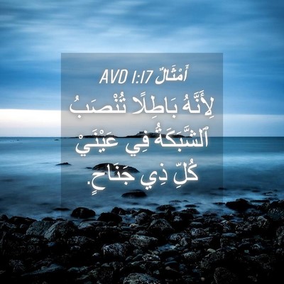 Picture 04 - أَمْثَالٌ 1:17 AVD - لِأَنَّهُ بَاطِلًا - Bible Verse Picture