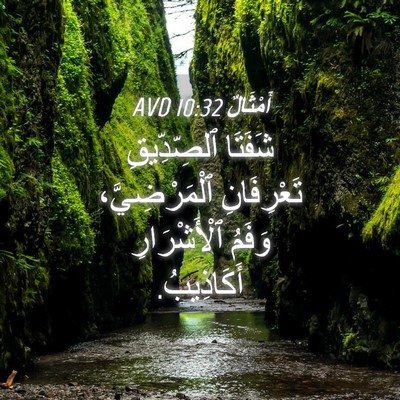 Picture 04 - أَمْثَالٌ 10:32 AVD - شَفَتَا ٱلصِّدِّيقِ - Bible Verse Picture