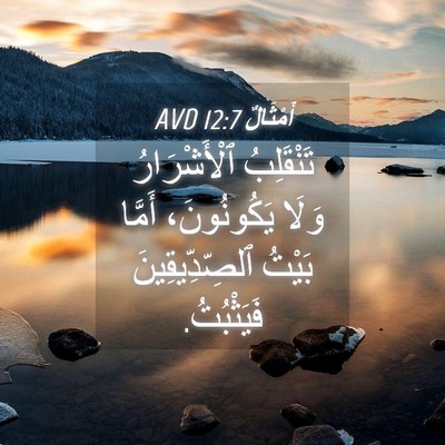 Picture 04 - أَمْثَالٌ 12:7 AVD - تَنْقَلِبُ ٱلْأَشْرَارُ - Bible Verse Picture