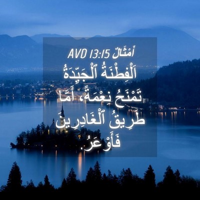 Picture 04 - أَمْثَالٌ 13:15 AVD - اَلْفِطْنَةُ ٱلْجَيِّدَةُ - Bible Verse Picture