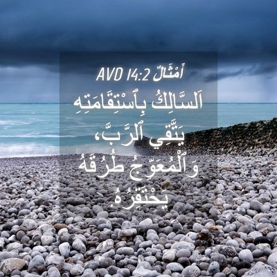 Picture 04 - أَمْثَالٌ 14:2 AVD - اَلسَّالِكُ - Bible Verse Picture