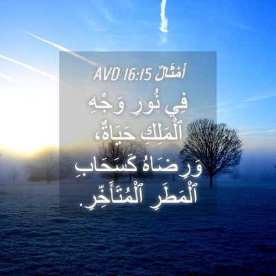 Picture 04 - أَمْثَالٌ 16:15 AVD - فِي نُورِ وَجْهِ ٱلْمَلِكِ - Bible Verse Picture