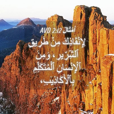 Picture 04 - أَمْثَالٌ 2:12 AVD - لِإِنْقَاذِكَ مِنْ - Bible Verse Picture