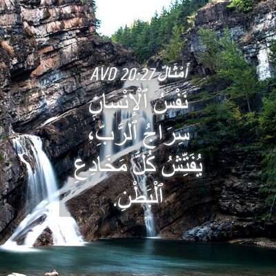 Picture 04 - أَمْثَالٌ 20:27 AVD - نَفْسُ ٱلْإِنْسَانِ - Bible Verse Picture